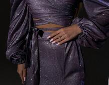 Сяючий комплект: топ  + спідниця  | PUSHKA SHOP