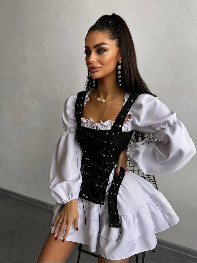 Комплект: сукня + корсет  | PUSHKA SHOP