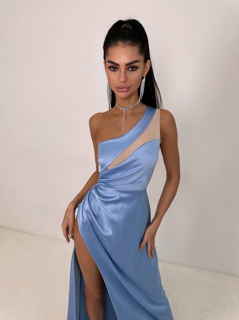 Атласна сукня максі  | PUSHKA SHOP