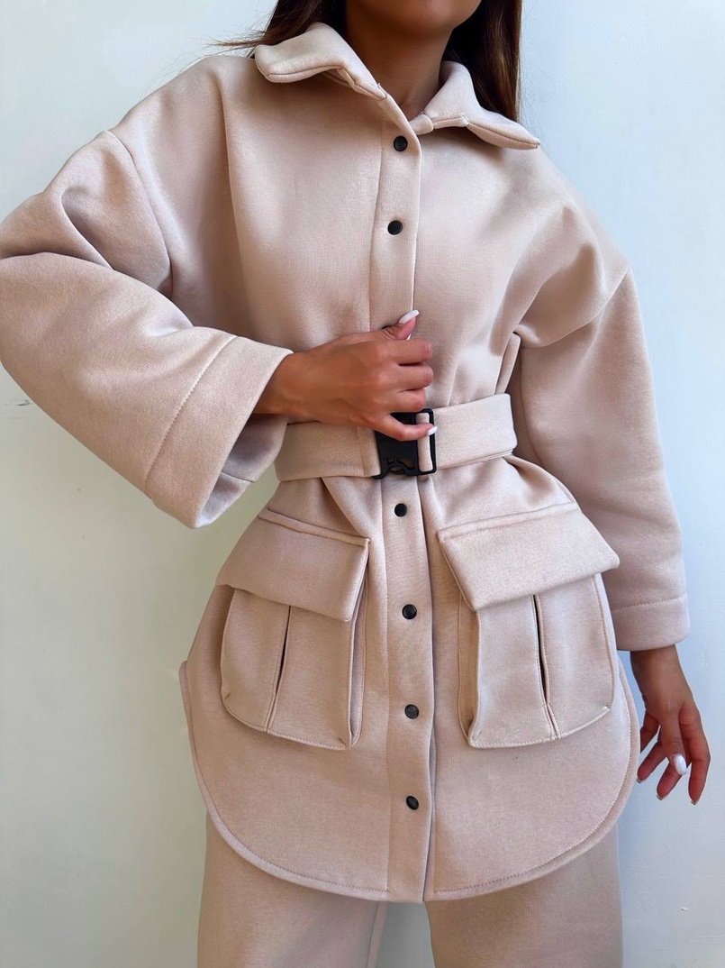 Комплект: тепла сорочка на кнопках + джоггери | PUSHKA SHOP