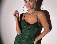 Сяючий комплект: корсет + спідниця міні з драпіруванням   | PUSHKA SHOP