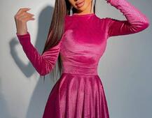 Бархатное платье с пайетками Бархатное платье с пайетками | PUSHKA SHOP