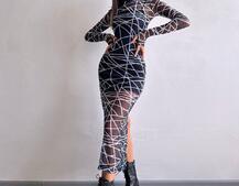 Сукня міді з принтом  | PUSHKA SHOP