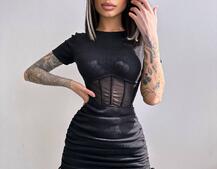 Сукня-міні  з елементами корсету  Довжину спідниці можна регулювати  Сукня-міні  з елементами корсету  Довжину спідниці можна регулювати  | PUSHKA SHOP