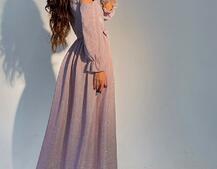 Блестящее платье макси с разрезом Блестящее платье макси с разрезом | PUSHKA SHOP