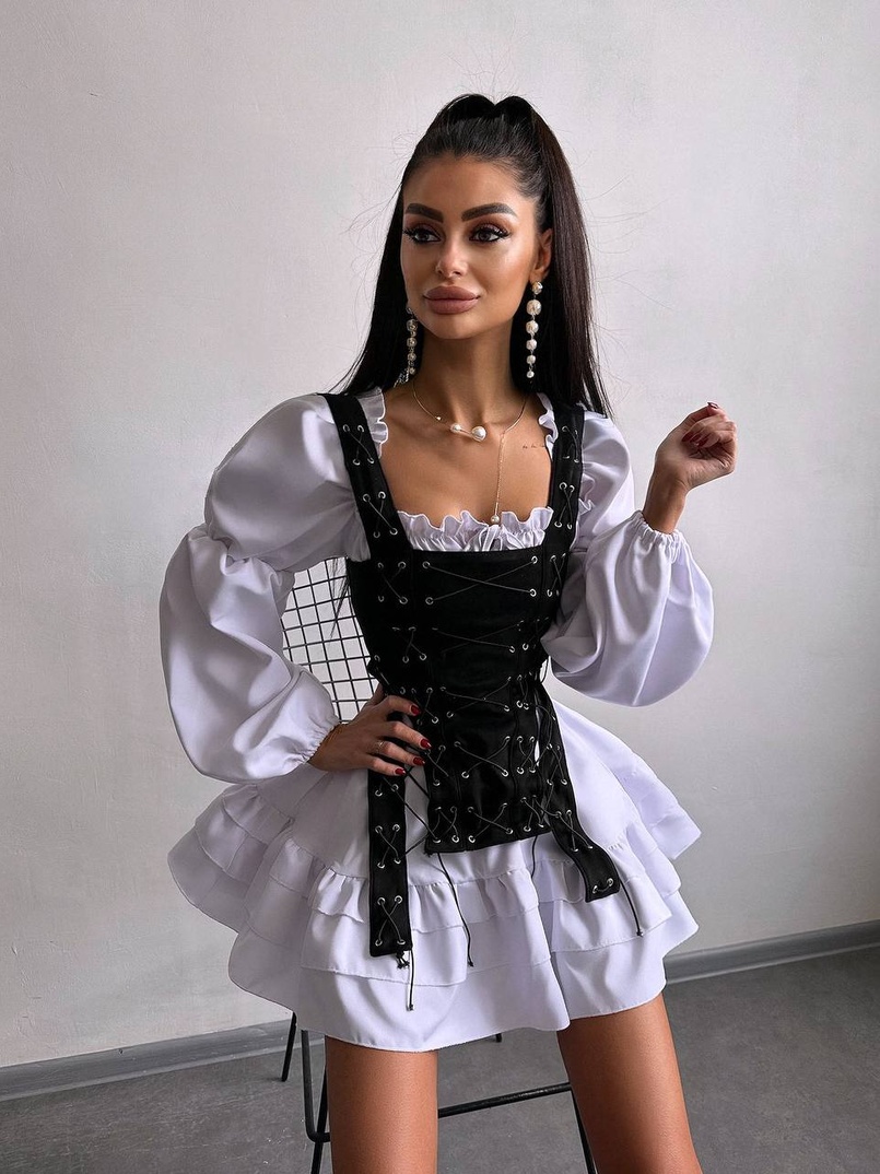 Комплект: сукня + корсет  | PUSHKA SHOP