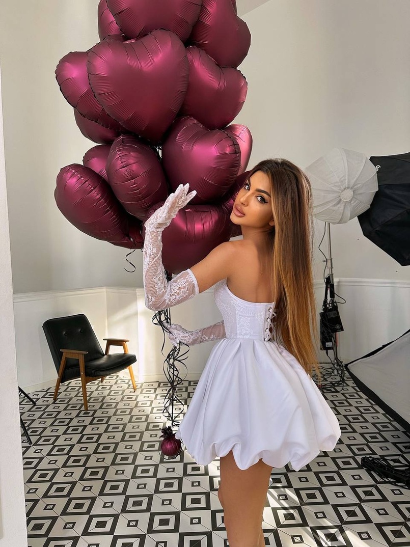 Комплект : мереживний корсет  з рукавичками + спідниця балон  | PUSHKA SHOP