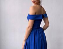 Сукня максі з відкритими плечима  | PUSHKA SHOP