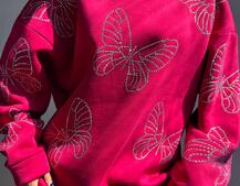 Трендове худі over size із сяючими стразами Трендове худі over size із сяючими стразами | PUSHKA SHOP