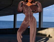 Велюровий комбінезон з елементами корсету | PUSHKA SHOP