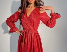 Блестящее платье макси с разрезом Блестящее платье макси с разрезом | PUSHKA SHOP