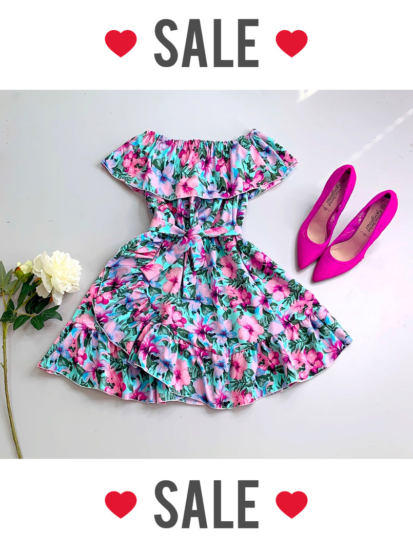 Цветочное платье | PUSHKA SHOP