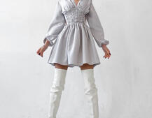 Платье с корсетной вставкой и пышной юбкой   Платье с корсетной вставкой и пышной юбкой   | PUSHKA SHOP