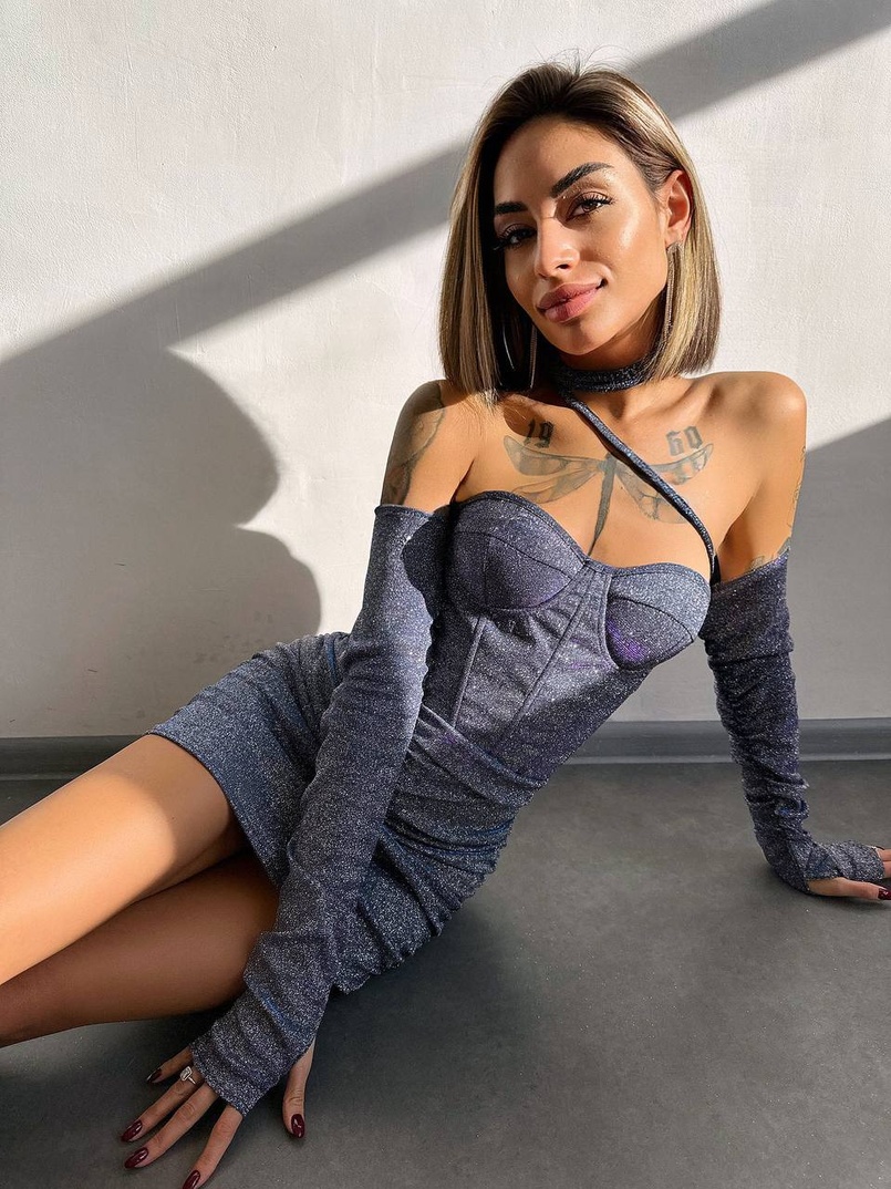 Сяюча корсетна сукня бюстьє | PUSHKA SHOP