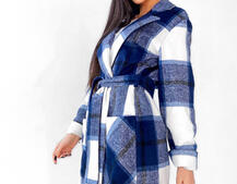 Кашемировое пальто в клетку на подкладке Кашемировое пальто в клетку на подкладке | PUSHKA SHOP