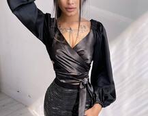 Комплект: топ з об'ємними рукавами + мереживна спідниця | PUSHKA SHOP