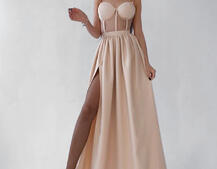 Платье-бюстье с чашечками и элементами корсета Платье-бюстье с чашечками и элементами корсета | PUSHKA SHOP