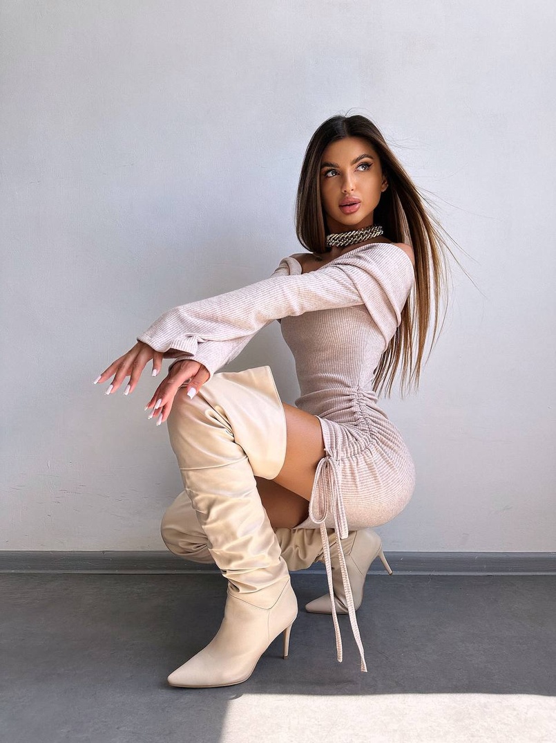 Трикотажна сукня міні  | PUSHKA SHOP