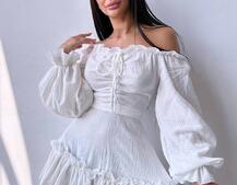 Муслінова сукня з рюшами   Муслінова сукня з рюшами   | PUSHKA SHOP