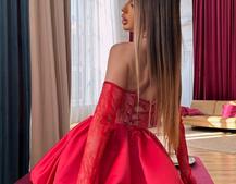 Комплект : мереживний корсет  з рукавичками + спідниця балон  | PUSHKA SHOP