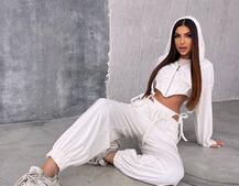 Велюровий комплект: кофта з корсетними елементами + джогери з імітацією трусиків Велюровий комплект: кофта з корсетними елементами + джогери з імітацією трусиків | PUSHKA SHOP