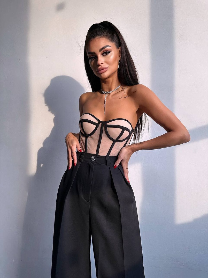 Костюм: піджак на підкладці, штани+ корсет Костюм: піджак на підкладці, штани+ корсет | PUSHKA SHOP