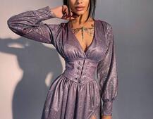 Блискуча сукня з корсетом Блискуча сукня з корсетом | PUSHKA SHOP