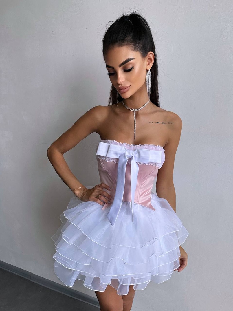 Комплект: корсет + пишна спідниця міні Комплект: корсет + пишна спідниця міні | PUSHKA SHOP