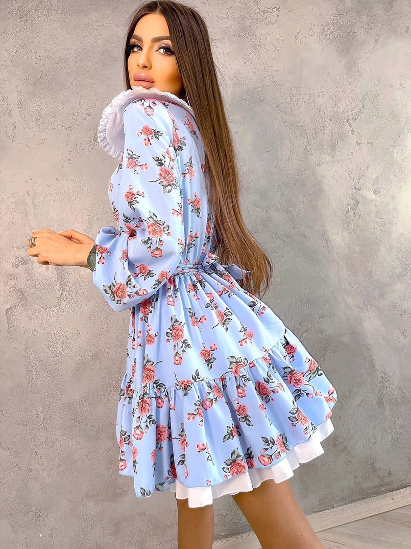 Платье со съёмным воротничком и подъюбником Платье со съёмным воротничком и подъюбником | PUSHKA SHOP