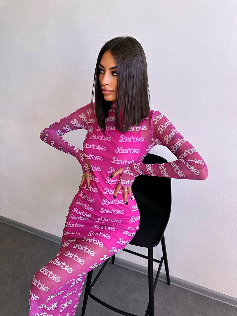 Сукня міді з принтом  Сукня міді з принтом  | PUSHKA SHOP