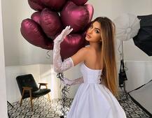 Комплект : мереживний корсет  з рукавичками + спідниця балон  | PUSHKA SHOP