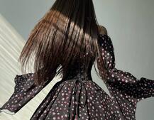 Сукня асиметричного крою з розкльошеними рукавами + корсет декорований стразами Ручна робота | PUSHKA SHOP