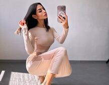 Сукня міді  із вставками сітки  | PUSHKA SHOP