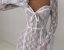 Мереживна сукня міні з чашечками    | PUSHKA SHOP