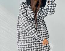 Кашемировая рубашка в клетку с капюшоном  | PUSHKA SHOP