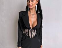 Комплект: сукня піджак + корсет Комплект: сукня піджак + корсет | PUSHKA SHOP