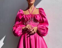 Сукня з корсетом, декорованим бахромою зі страз Ручна робота Сукня з корсетом, декорованим бахромою зі страз Ручна робота | PUSHKA SHOP