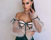 Атласний комплект: корсет + спідниця Атласний комплект: корсет + спідниця | PUSHKA SHOP