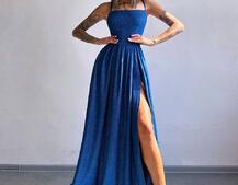 Сяюча сукня максі зі шнурівкою на спинці Сяюча сукня максі зі шнурівкою на спинці | PUSHKA SHOP