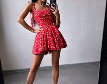 Корсетна сукня з подвійною спідницею  | PUSHKA SHOP