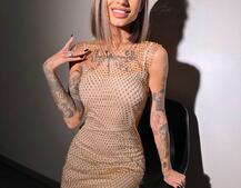 Сукня із сітки зі стразами на трикотажній підкладці Сукня із сітки зі стразами на трикотажній підкладці | PUSHKA SHOP