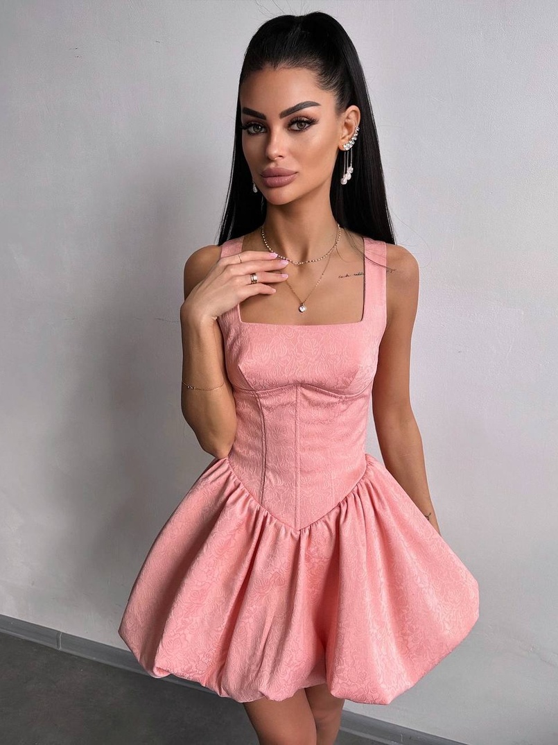 Корсетна сукня с пишною спідницею-балоном Корсетна сукня с пишною спідницею-балоном | PUSHKA SHOP