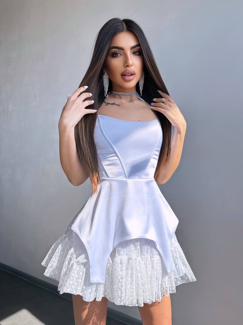 Атласна корсетна сукня  Атласна корсетна сукня  | PUSHKA SHOP