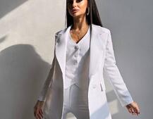 Костюм: піджак на підкладці, штани кльош+ жилет  | PUSHKA SHOP