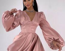 Атласна корсетна сукня  з пишною подвійною спідницею  | PUSHKA SHOP