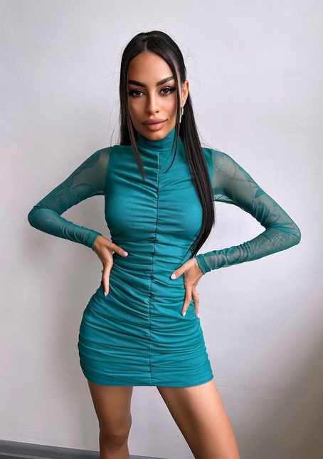 Сукня міні з драпіруванням  | PUSHKA SHOP