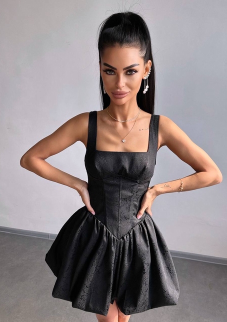 Корсетна сукня с пишною спідницею-балоном | PUSHKA SHOP