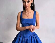 Корсетна сукня с пишною спідницею-балоном | PUSHKA SHOP