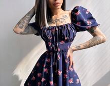 Сукня- міні у квітковий принт Сукня- міні у квітковий принт | PUSHKA SHOP