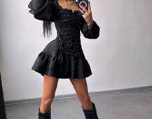 Комплект: сукня + корсет  | PUSHKA SHOP